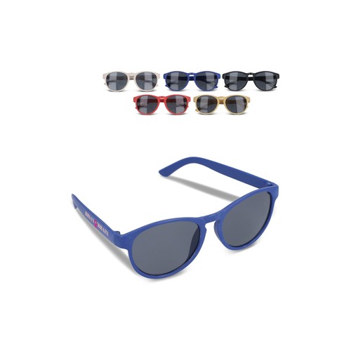 Lunettes de soleil en fibre de paille naturelle Earth UV400 personnalisées