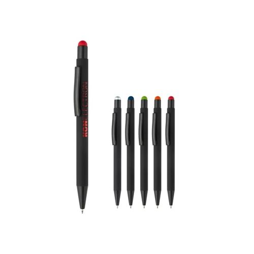 Stylo stylet NEW YORK caoutchouté noir - 1