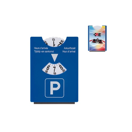 Disque stationnement raclette Europe personnalisé