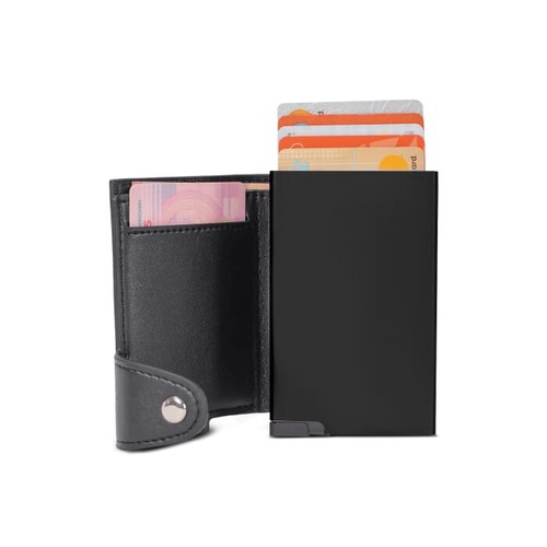 Portefeuille avec porte-cartes bleue RFID - 2