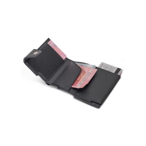 Portefeuille avec porte-cartes bleue RFID - 3