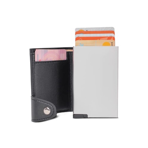 Portefeuille avec porte-cartes bleue RFID - 2