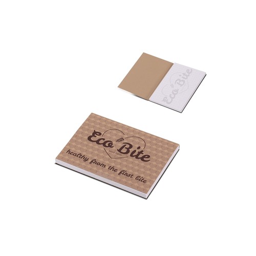 Bloc papier repositionnable personnalisé avec couverture souple FSC 100 X72