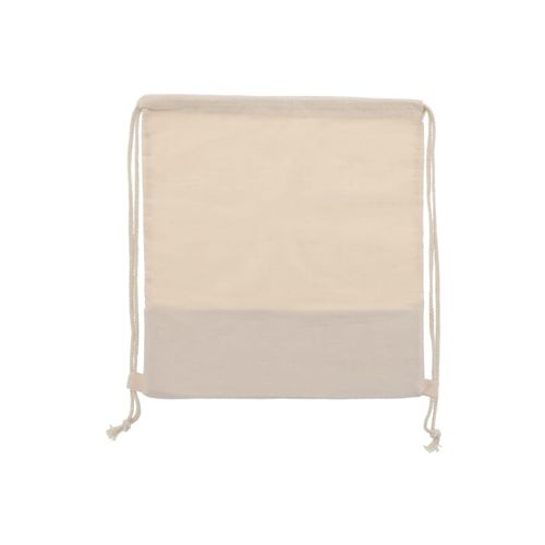 Sac à cordon Jute avec cordons en coton 38x41cm - 4