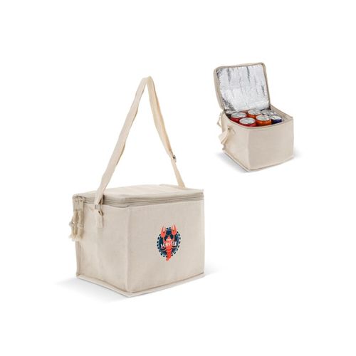 Sac isotherme coton carré 22x18x18cm