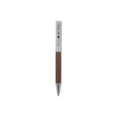 Ensemble stylo à bille et roller en métal bois de noyer dans une boîte cadeau - 8