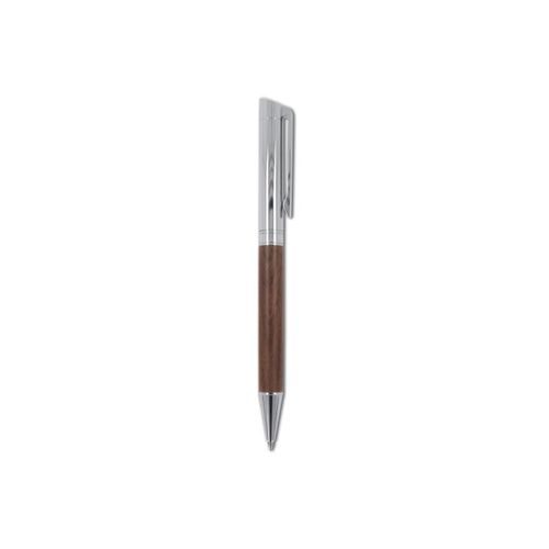 Ensemble stylo à bille et roller en métal bois de noyer dans une boîte cadeau - 7