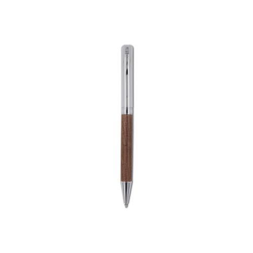 Ensemble stylo à bille et roller en métal bois de noyer dans une boîte cadeau - 10