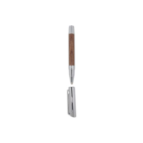 Ensemble stylo à bille et roller en métal bois de noyer dans une boîte cadeau - 6