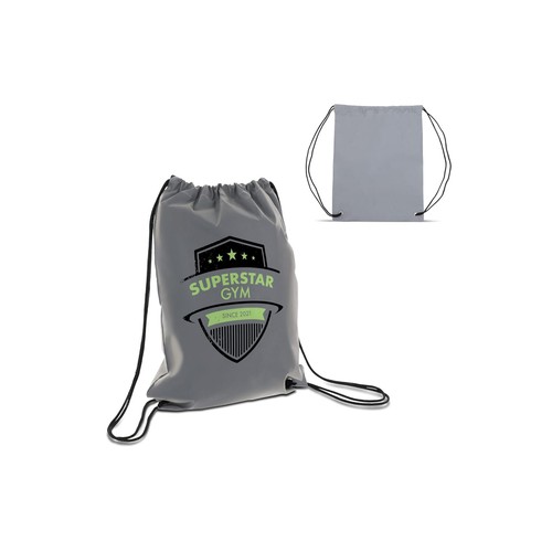 Sac à cordon réfléchissant 30x40cm - 1