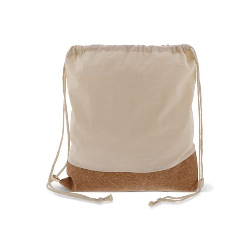 Sac Liège/Jute avec cordelettes en coton 38x41cm - 4