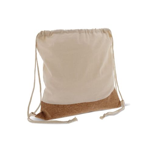 Sac Liège/Jute avec cordelettes en coton 38x41cm - 2