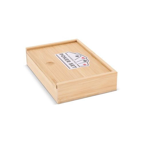 Jeu de cartes à jouer dans une boîte en bambou - 4