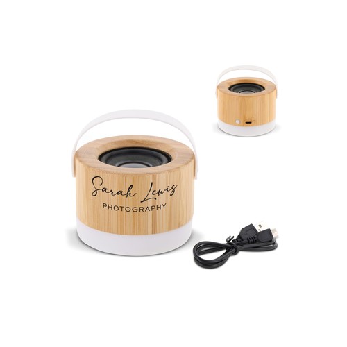 Wireless speaker bamboo 3W personnalisé