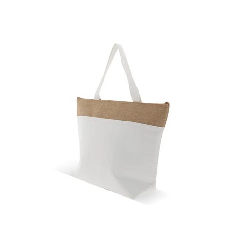 Sac isotherme de plage coton/jute 43x33x14 cm - 2