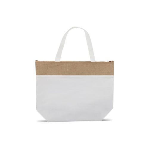Sac isotherme de plage coton/jute 43x33x14 cm - 5