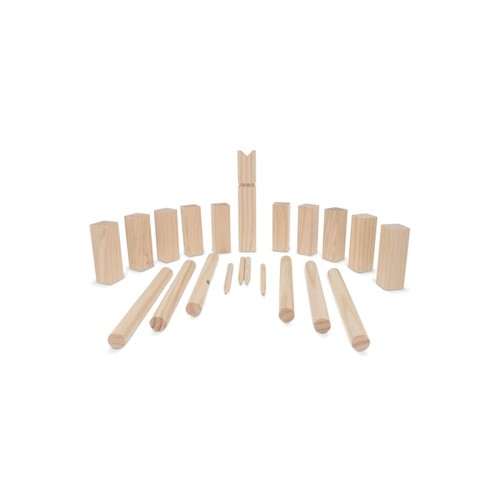 Jeu Kubb en bois en pochette - 2