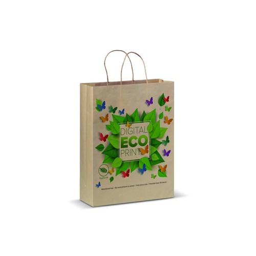 Sac en papier kraft personnalisé 100g/m² 32x12x41cm