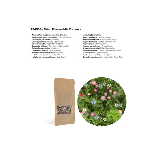 Sachets de graines de fleurs séchées 4 grammes - 5