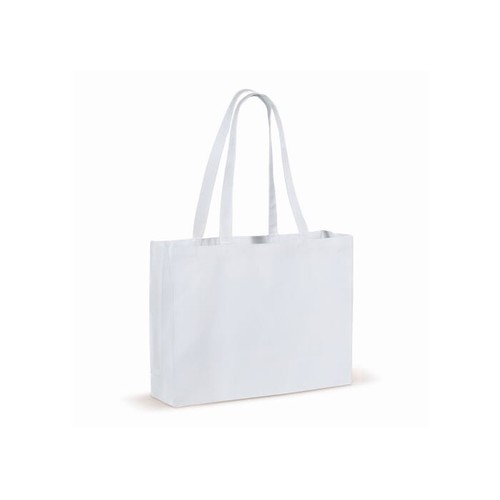 Recycled cotton bag with gusset 140g/m² 49x14x37cm - 2