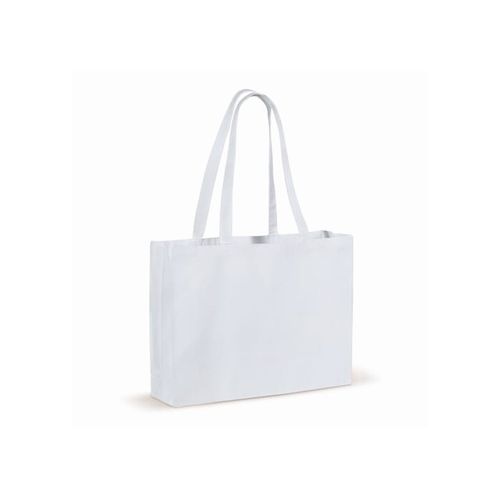 Recycled cotton bag with gusset 140g/m² 49x14x37cm - 2