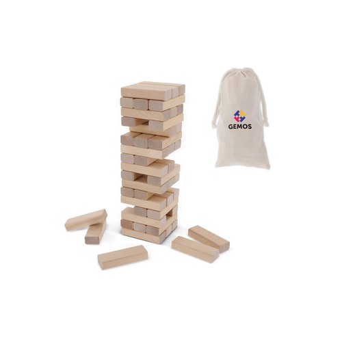 Jeu de tour en bois personnalisé en pochette