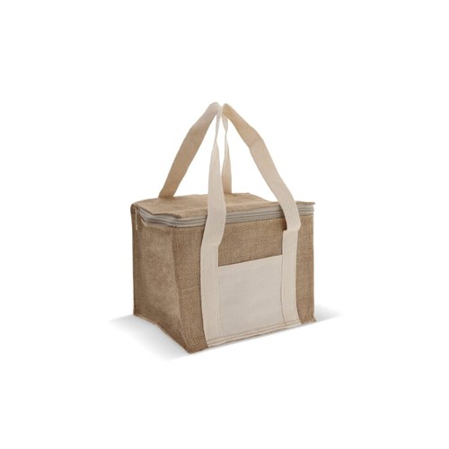 Sac isotherme jute/coton 22x18x18cm - 2