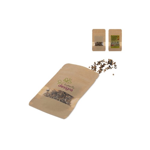 Sachets de graines de fleurs d'abeilles et de papillons personnalisé 4 grammes