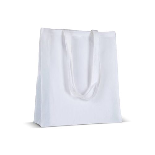 Sac en coton recyclé avec soufflet 140g/m² 38x10x42cm - 4