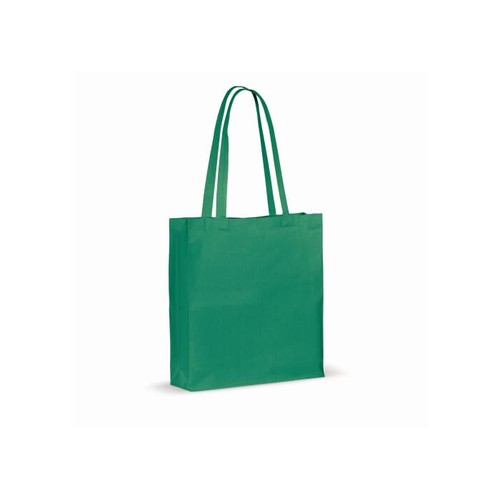 Sac en coton recyclé avec soufflet 140g/m² 38x10x42cm - 2