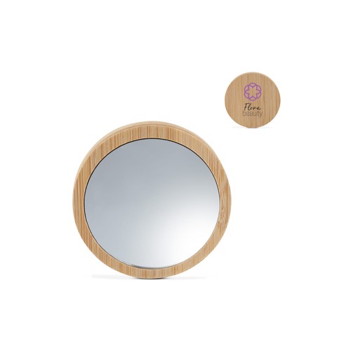 Miroir en bambou personnalisé