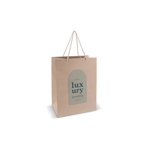 Sac cadeau en papier 120g/m² 30x20x40cm personnalisé