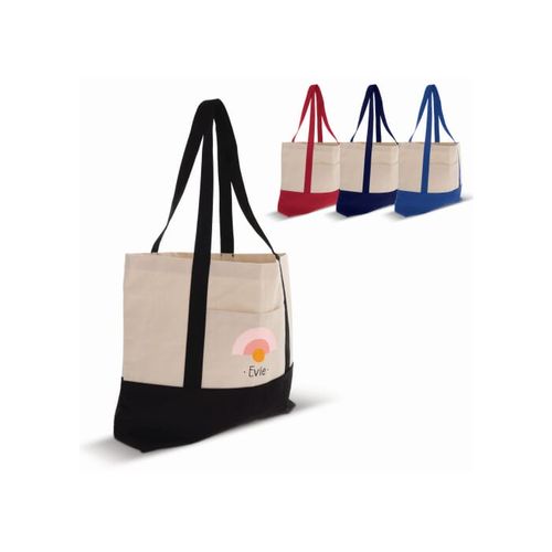 Sac de plage toile de coton OEKO-TEX® 280g/m² 42x10x30cm