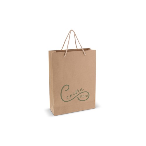 Sac cadeau en papier personnalisé 120g/m² 24x12x33cm