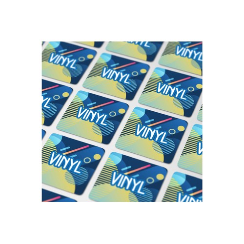 Vinyl Sticker Carré 30x30mm - 1