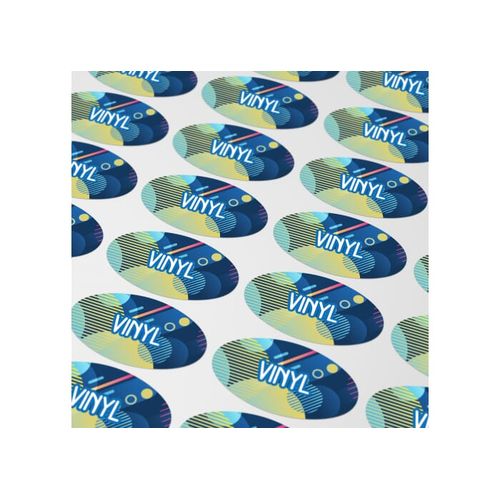 Vinyl Sticker Ovale 20x10mm