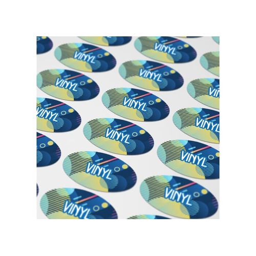 Vinyl Sticker Ovale 30x15mm