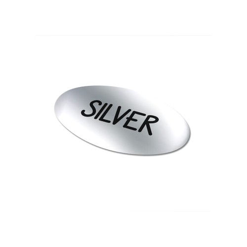 Vinyl Sticker Ovale 30x15mm - 2