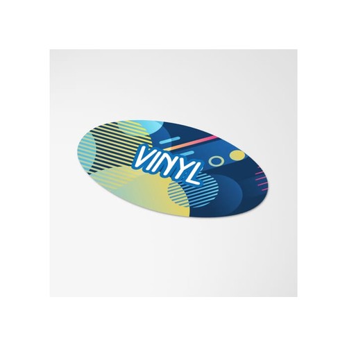 Vinyl Sticker Ovale 40x20mm - 2