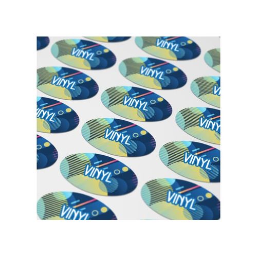 Vinyl Sticker Ovale 40x20mm - 1