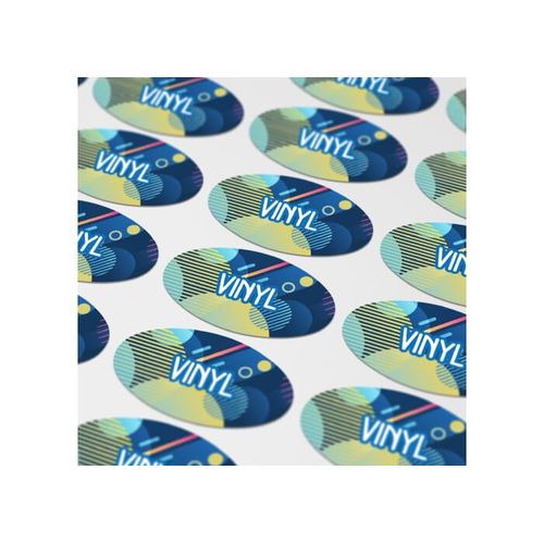 Vinyl Sticker Ovale 60x35mm - 1
