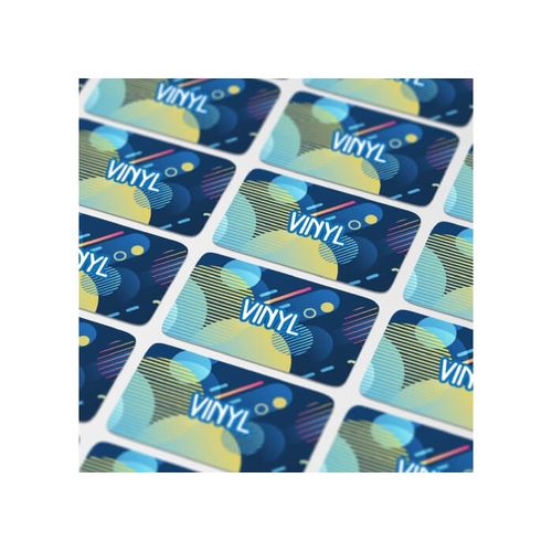 Vinyl Sticker Rectangle 100x30mm - 1