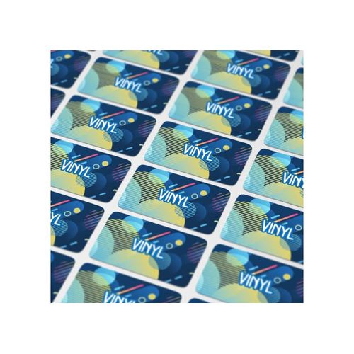 Vinyl Sticker Rectangle 30x15mm - 1