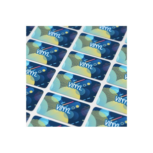 Vinyl Sticker Rectangle 60x25mm Personnalisé