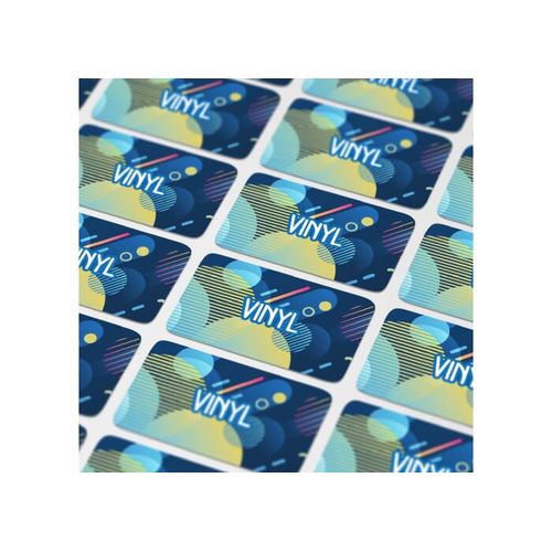 Vinyl Sticker Rectangle 80x25mm