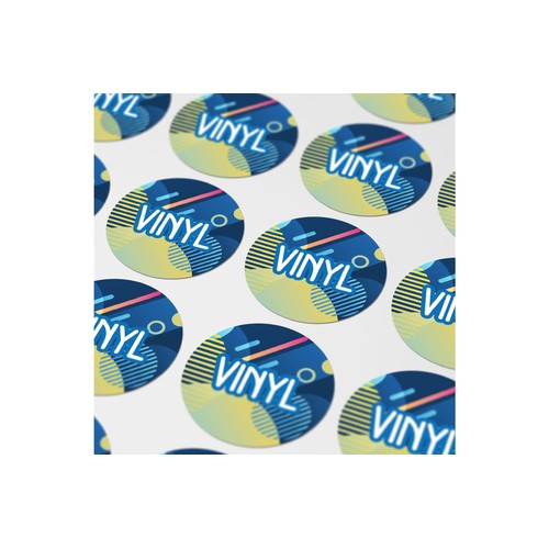 Vinyl Sticker Rond Ø 25 mm personnalisé