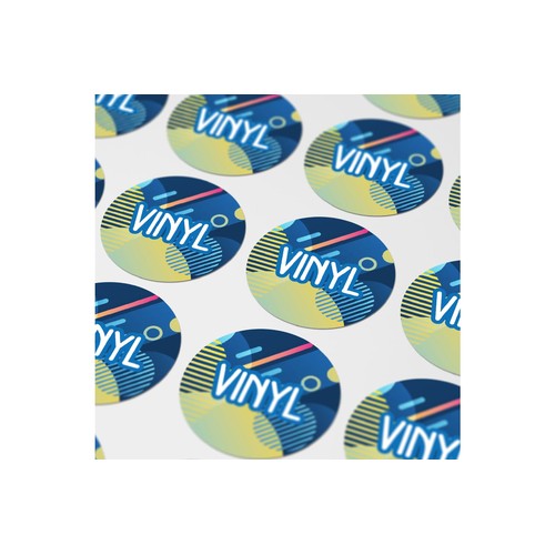 Vinyl Sticker Rond Ø 30 mm Personnalisé
