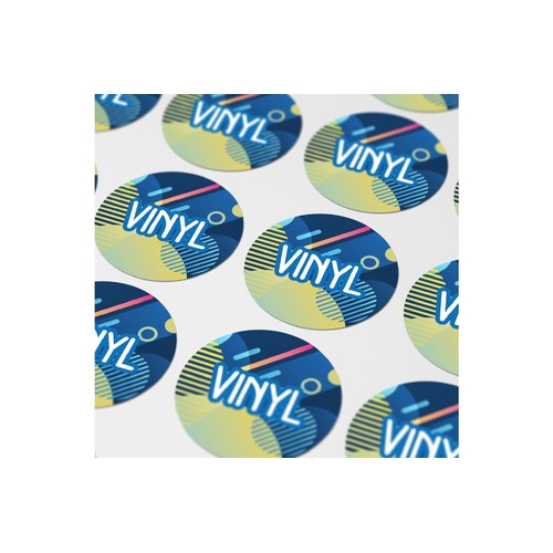 Vinyl Sticker Rond Ø 35 mm personnalisé