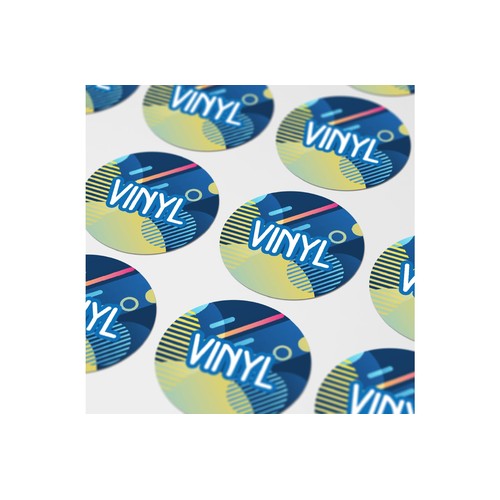 Vinyl Sticker Rond Personnalisé Ø 40 mm