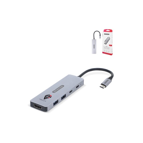 Sitecom CN-5502 5 in 1 USB-C Power Delivery Multiport Adapter - 1